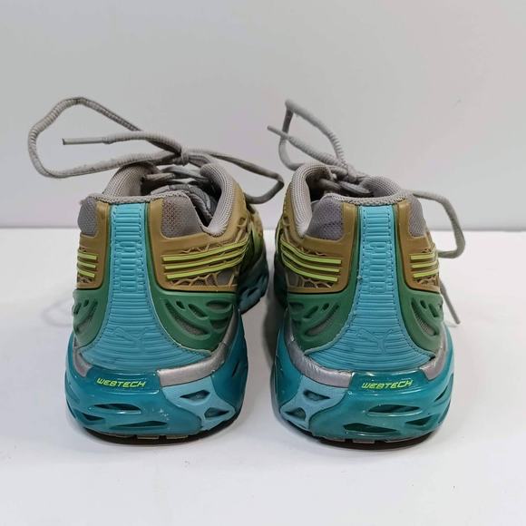 PUMA Womens Running Shoes Sneakers Sz 8 BioWeb Elite‎ WebCage Gray Blue Green - Picture 6 of 11